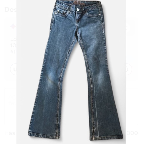 Vintage Bongo Milan Low Rise Boot Cut Denim Jeans - Picture 1 of 5